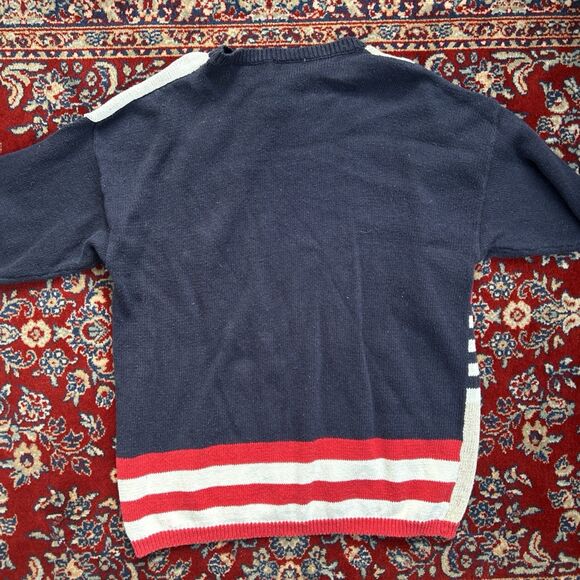 Hunters Run USA Sweater Grannycore Vintage Size 1X  America 4th Of July Holiday - Picture 5 of 5